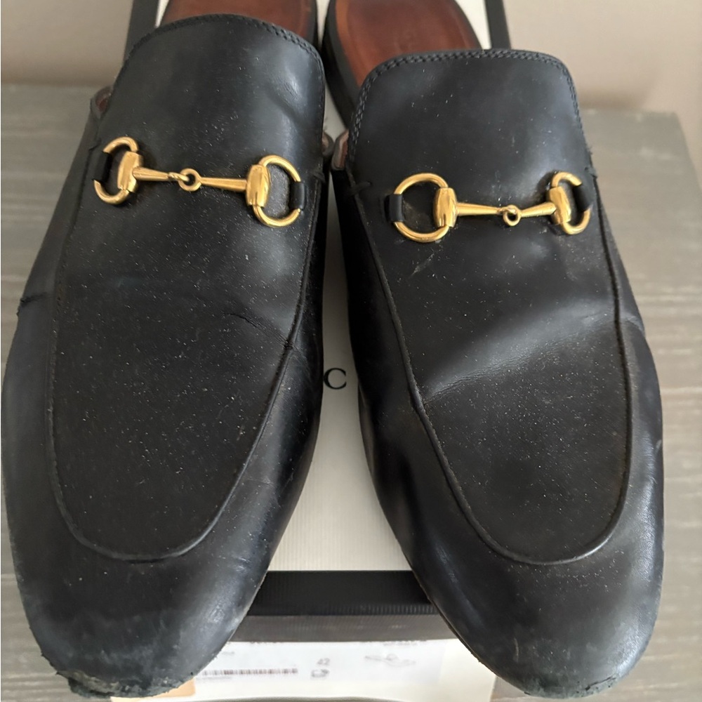 Gucci Women Princetown Leather Mules 42 - Picture 11 of 11